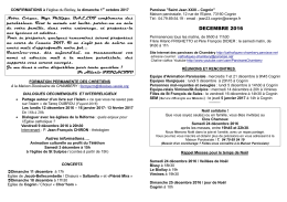 Feuille d`information mensuelle