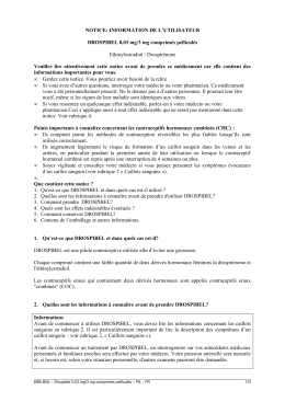 NOTICE: INFORMATION DE L`UTILISATEUR DROSPIBEL 0,03 mg