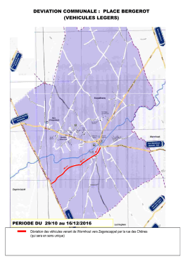 deviation communale : place bergerot (vehicules legers)