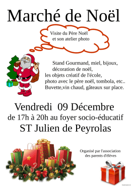 Vendredi 09 Décembre ST Julien de Peyrolas