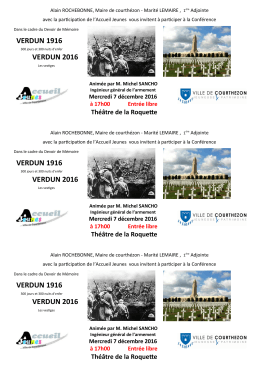 verdun 1916 verdun 2016
