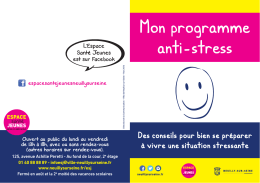 Mon programme anti-stress - Ville de Neuilly-sur