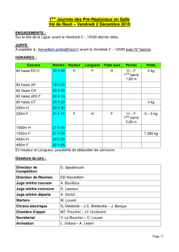 Horaires