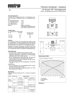 Premium Armaturen + Systeme „Tri-M plus TR