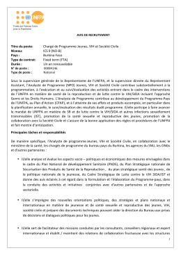 AVIS DE RECRUTEMENTS NPO SRAJ NOV 2016