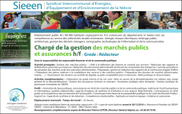 Charg&eacute; de la gestion des march&eacute;s publics