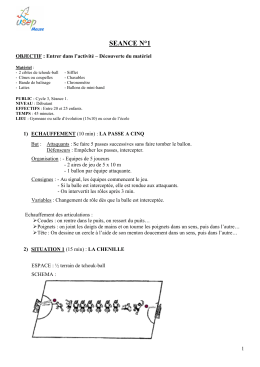 Tchouk ball - Académie de Nancy-Metz