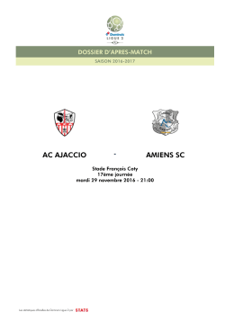 Dossier d`apr&egrave;s-match