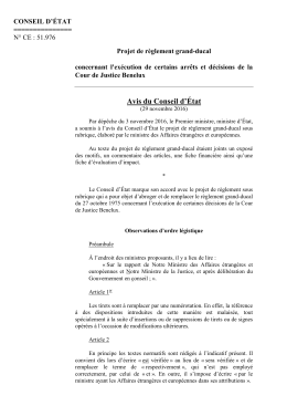 Avis 51.976 du 29 novembre 2016 - Conseil d`Etat