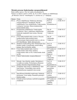 Program nastave CRB TEMPUS