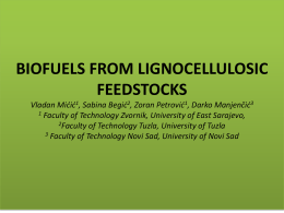 Lignocellulosic feedstocks