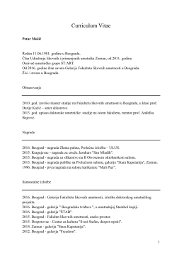 CV - Galerija Drina