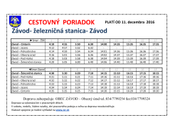 cestovn&yacute; poriadok 2016 &ndash; 2017