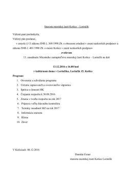 Uk&aacute;žka - Lorinč&iacute;k