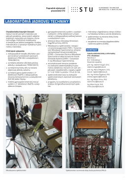LABORATÓRIÁ JADROVEJ TECHNIKY