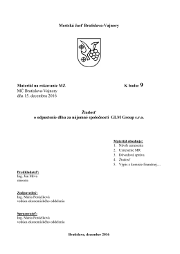 (09) GLM_Dlh_odpustenie