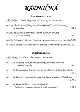 Denné menu 05.12.