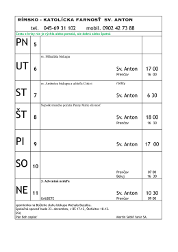Farské oznamy 5.12.2016