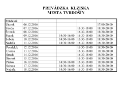 od 6.12. - 18.12. 2016