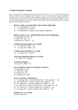 &bull; Trajna formacija svećenika