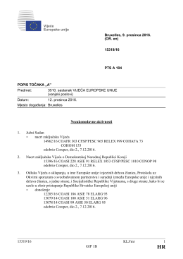 15319/16 KLJ/mr 1 GIP 1B Nezakonodavne aktivnosti 1. Južni