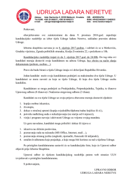 Poštovani, obavještavamo sve zainteresirane da