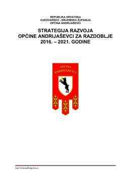 strategija razvoja općine andrija&scaron;evci za razdoblje