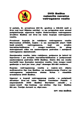 DVD Baška nabavilo navalno vatrogasno vozilo