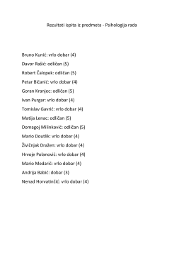 vrlo dobar (4)