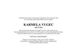 KARMELA VUGEC ro . Cvitan