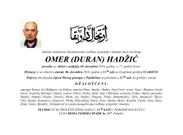 OMER (DURAN) HADŽIĆ