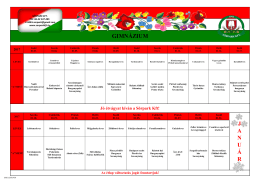 Janu&aacute;r havi &eacute;tlap let&ouml;lt&eacute;se.