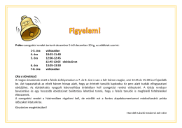 PRÓBA csengetési rend 12.05.