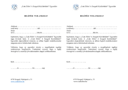 Bel&eacute;p&eacute;si nyilatkozat