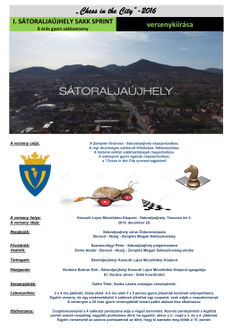 &bdquo;Chess in the City&rdquo;-2016