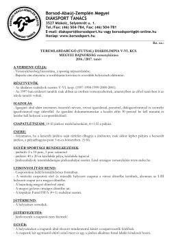 Futsal k&ouml;z&eacute;piskol&aacute;s DO - Miskolc V&aacute;rosi Di&aacute;ksport Sz&ouml;vets&eacute;g