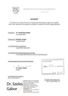 Dr. Szeles G&aacute;bor