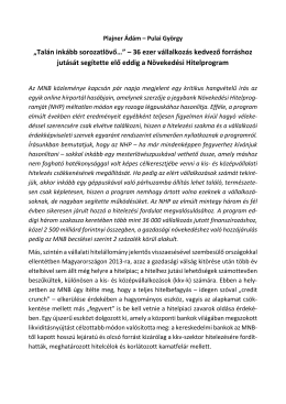 „Talán inkább sorozatlövő…” – 36 ezer vállalkozás kedvező