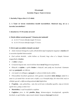 8. oszt – Tanár úr kérem