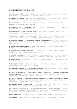 GYERMEK SZÉPIRODALOM