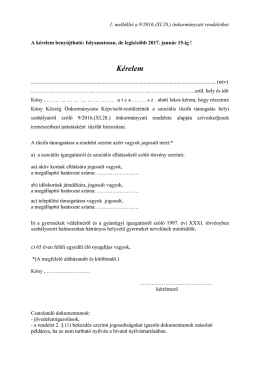Tüzifa támogatási kérelem
