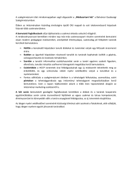 Szakképzési hét programja