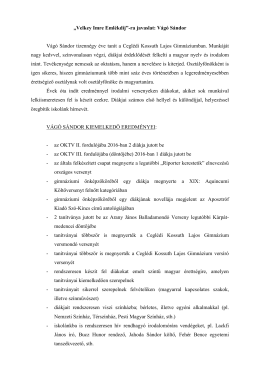 V&aacute;g&oacute; S&aacute;ndor - Cegl&eacute;di Kossuth Lajos Gimn&aacute;zium