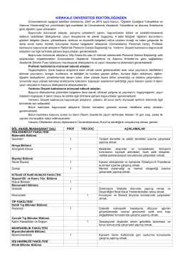 çeşitli ilanlar