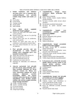 67. TEMEL SINAVI A