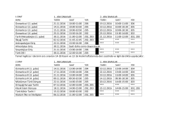 2016-2017 Güz Dönemi Vize Sınav Programı