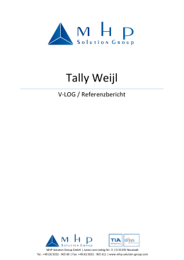 Tally Weijl - MHP Solution Group
