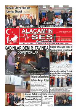09 Aralık 2016 Sayı : 718