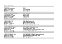 İT&Uuml; Y&Ouml;NETİM KURULU