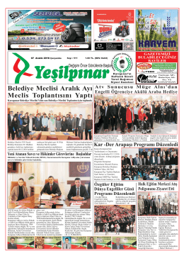 YEŞİLPINAR GAZETESİ